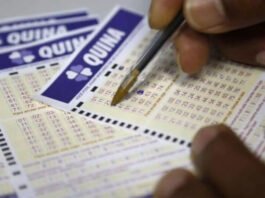 Uma aposta acerta sozinha as cinco dezenas e leva mais de R$ 11 milhões na Quina, resultado do concurso 6828