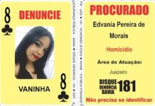 Única mulher no Baralho do Crime da Bahia está foragida há 6 anos