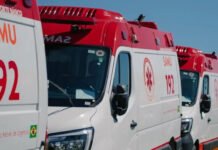 Bahia recebe seis novas ambulâncias do SAMU 192 para atendimento de urgência