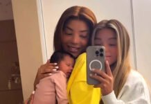 Ludmilla compartilha foto que mostra o rosto da filha Zuri, fruto de seu casamento com Brunna Gonçalves