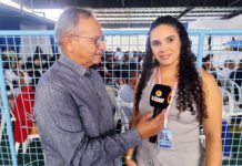 ‘O SUS é o nosso maior plano de saúde, ele é do rico e do pobre’, destacou Milena Quadros, presidente do Conselho Municipal de Saúde em SAJ
