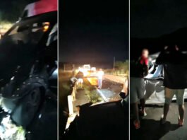 BR-101: Grave acidente é registrado próximo a Dom Macedo Costa e deixou 5 pessoas feridas e envolve três veículos, dois deles caíram de ponte; veja vídeo