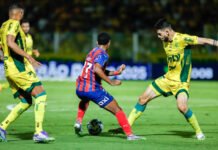 Sem ver a cor da bola, Bahia é atropelado pelo Mirassol fora de casa; tricolor baiano foi derrotado por 5 a 1