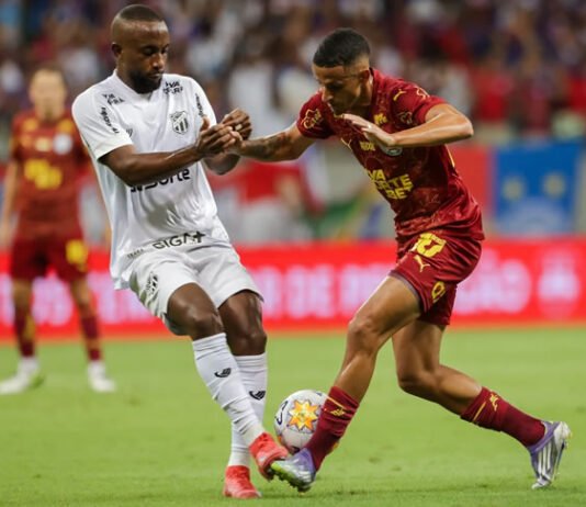 Rumo ao penta: Com gol nos acréscimos, Bahia bate o Ceará por 1 a 0 e vai à final da Copa do Nordeste
