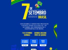 Prefeitura de Santo Antônio de Jesus convida a todos para Hasteamento da Bandeira e Desfile Cívico em alusão ao 7 de Setembro