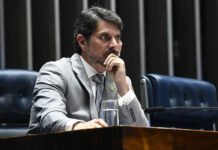 Senado vai recorrer no STF de medidas contra Marcos do Val, diz Alcolumbre; senador está utilizando tornozeleira