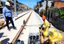 Consórcio responsável por fiscalizar obras do VLT de Salvador aponta déficit de 7,5% no contrato do lote 3