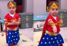 Atriz Claudia Raia é criticada nas redes após postar vídeo do filho caçula fantasiado de Mulher-Maravilha