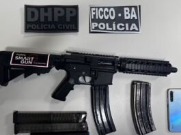 Motorista por aplicativo é preso por transportar fuzil no ferry-boat; suspeito fazia travessia da Ilha de Itaparica