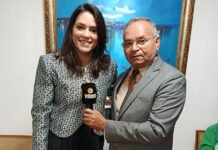 “Emoção dupla, tanto como esposa e parceira de um trabalho muito lindo”, disse Avana Cavalcante sobre a Comenda 2 de Julho concedida a Marco Antônio