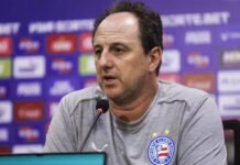 Técnico Rogério Ceni comemora resultado do Bahia sobre o Internacional e diz: ‘Importante para nossa caminhada’