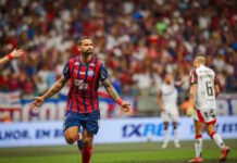 Triunfar e celebrar: Com dois a mais, Bahia vence Flamengo dentro de casa e encerra jejum contra o time carioca