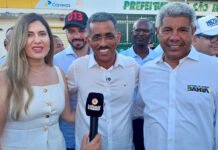 Ao lado de Jerônimo Rodrigues, prefeito Baleia diz: ‘Me sinto feliz e estou aqui em nome de Jesus para ver ele ter outra vitória’; confira entrevista completa
