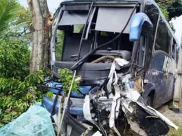 Um acidente entre um ônibus e uma pick-up deixa uma pessoa morta e feridos na BR-415 no no sul da Bahia