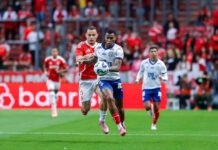 Bahia reage no segundo tempo e arranca empate heroico com o Internacional fora de casa pelo Brasileiro