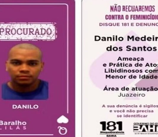 ‘Baralho Lilás’: Primeiro foragido de ferramenta que lista procurados por violência contra a mulher na Bahia é preso