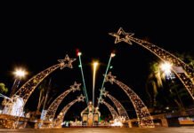 Natal Iluminado encanta Cruz das Almas: acendimento das luzes, Papai Noel, corais e atrações especiais nesta sexta-feira (05); veja progamação