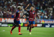 Noite de gols: Bahia estreia titulares no Baiano com goleada por 5×1 contra Barcelona de Ilhéus na Arena Fonte Nova