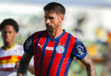 Everaldo marca em reestreia, mas Bahia sofre empate da Juazeirense em jogo válido pelo Campeonato Baiano