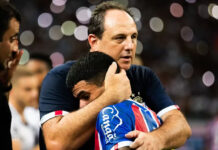 Rogério Ceni reclama da saída do meia Cauly para o São Paulo durante coletiva e diz: ‘Não devia ter ido embora’