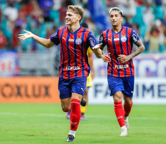 Bahia vence Porto por 3×1 e mantém invencibilidade na temporada; Kauê Furquim, Dell e Michel Araújo marcaram
