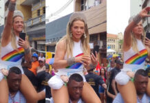 Carla Perez se pronuncia após ser acusada de racismo por subir nos ombros de segurança negro no Carnaval da BA