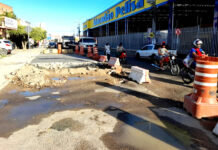 SAJ: Prefeitura inicia reparos em buracos na Avenida Antônio Carlos Magalhães após chuvas agravarem a situação da via; motoristas relatavam dificuldades