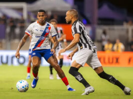 Em casa, Bahia reage, corre atrás do resultado e empata contra o Santos pela 13ª rodada do Campeonato Brasileiro