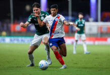 Não deu! Com gol contra de Mingo, Bahia é derrotado pelo Palmeiras por 2×1 em jogo da Série A na Fonte Nova