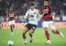 Leão abatido: Vitória compete no primeiro tempo, mas perde por 2×1 para o Flamengo pela Copa do Brasil