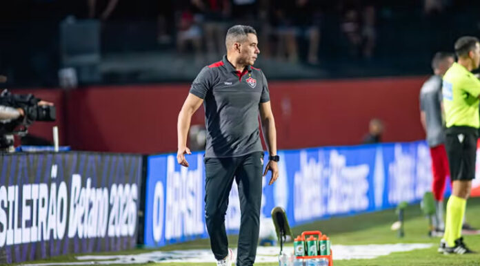 Técnico Jair Ventura cita desgaste físico e mental do elenco, mas avalia ‘all-in’ do Vitória na Copa do Nordeste