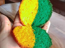 Empreendedora baiana entra no clima da Copa do Mundo e cria acarajé verde e amarelo; novidade divulgada nas redes