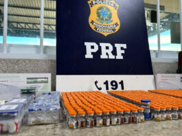 Ônibus é interceptado pela PRF com drogas e centenas de medicamentos na Bahia; coletivo saiu de São Paulo