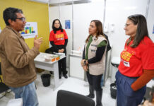 Secretária Roberta Santana realiza vistoria em posto de testagem rápida para ISTs no São João de Amargosa