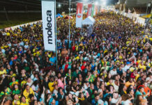 Cantor Thiago Aquino fez uma multidão arrochar no primeiro dia do São João de Cruz das Almas em um show pré-jogo do Brasil no Circuito Murilo Sena; veja