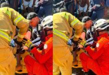 Criança é resgatada após escada de concreto desabar na Bahia