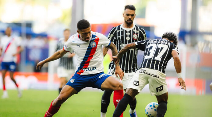 Bahia tem três gols anulados e inicia o segundo turno com empate diante do Corinthians na Arena Fonte Nova